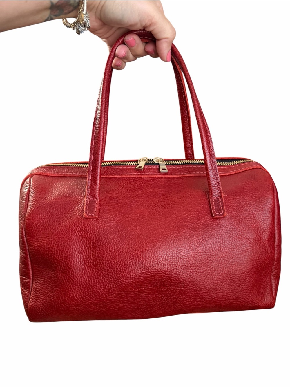 Portland Leather Goods Chili Red OS Oversized Sloan Doctor Satchel Crossbody